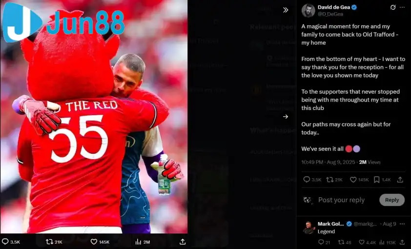 De Gea vẫn úp mở về việc tái hợp với MU (Ảnh: X De Gea). De Gea vẫn úp mở về việc tái hợp với MU (Ảnh: X De Gea).